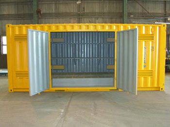 Storing chlorine container