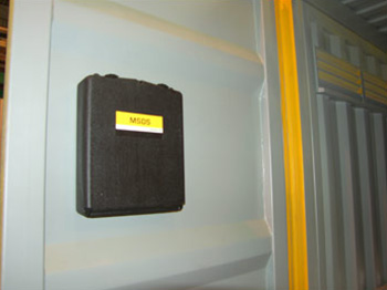 Dangerous goods container msds box