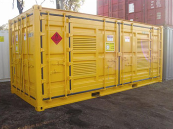 Hazardous goods box flammable liquids